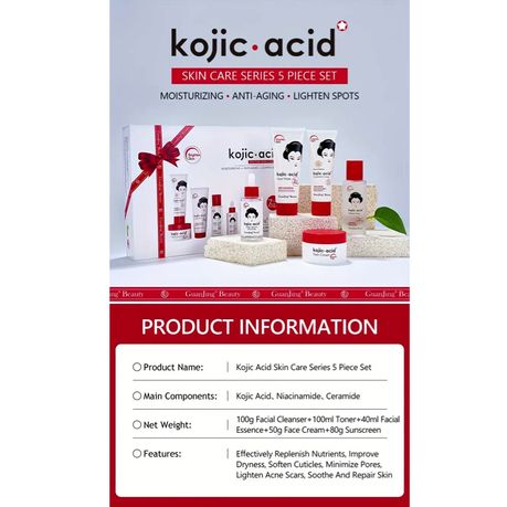 Glow & Clear Skin Kojic Acid Series 5 Piece Set